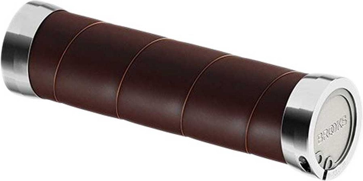 Brook's Handles Grip en cuir mince 130 mm a. Brun