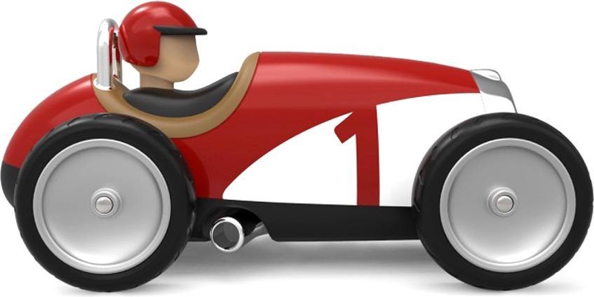Voiture jouet Baghera - voiture de course rouge - vintage - dans une boîte cadeau - 1 an
