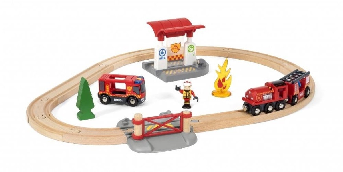 Coffret Brio chez les pompiers - 33815