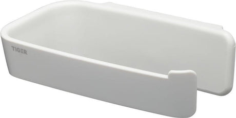 Tiger tess - porte-rouleau de papier toilette sans rabat - porte-rouleau de papier toilette - autocollant - ruban adhésif 3m - perçage - blanc