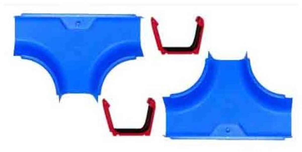 Aquaplay big - - Jonction en T - lot de 2 - extension - accessoires pour piste d'eau