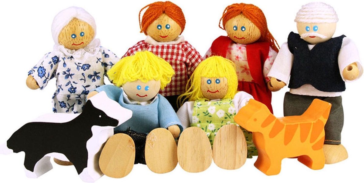 Famille de maison de poupée Bigjigs jt117