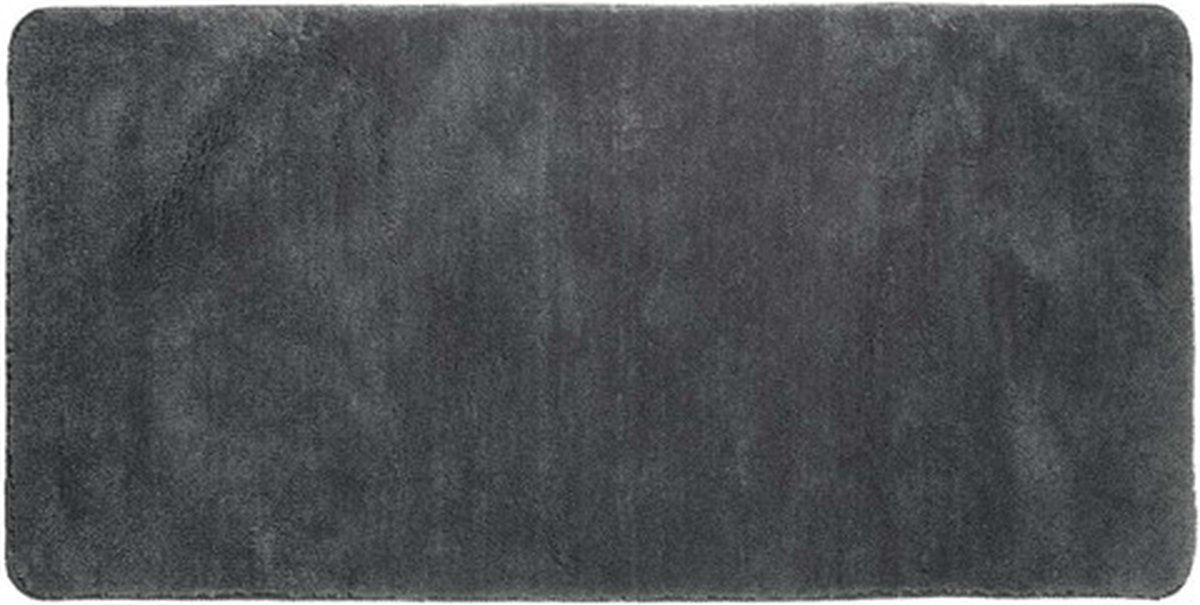 Sealskin angora - tapis de bain 70x140 cm - polyester - gris foncé
