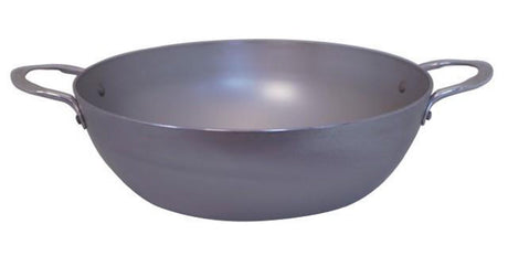 Poêle Debuyer de Buyer Mineral B 32 cm avec 2 poignées – Poêle en acier carbone – ø 32 cm – Fabriquée en France