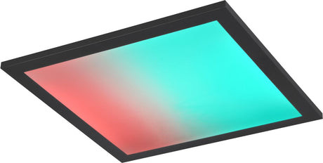 Rl live your light reality beta - plafonnier - noir mat - incl. 1x SMD 13w - variateur intégré - télécommande