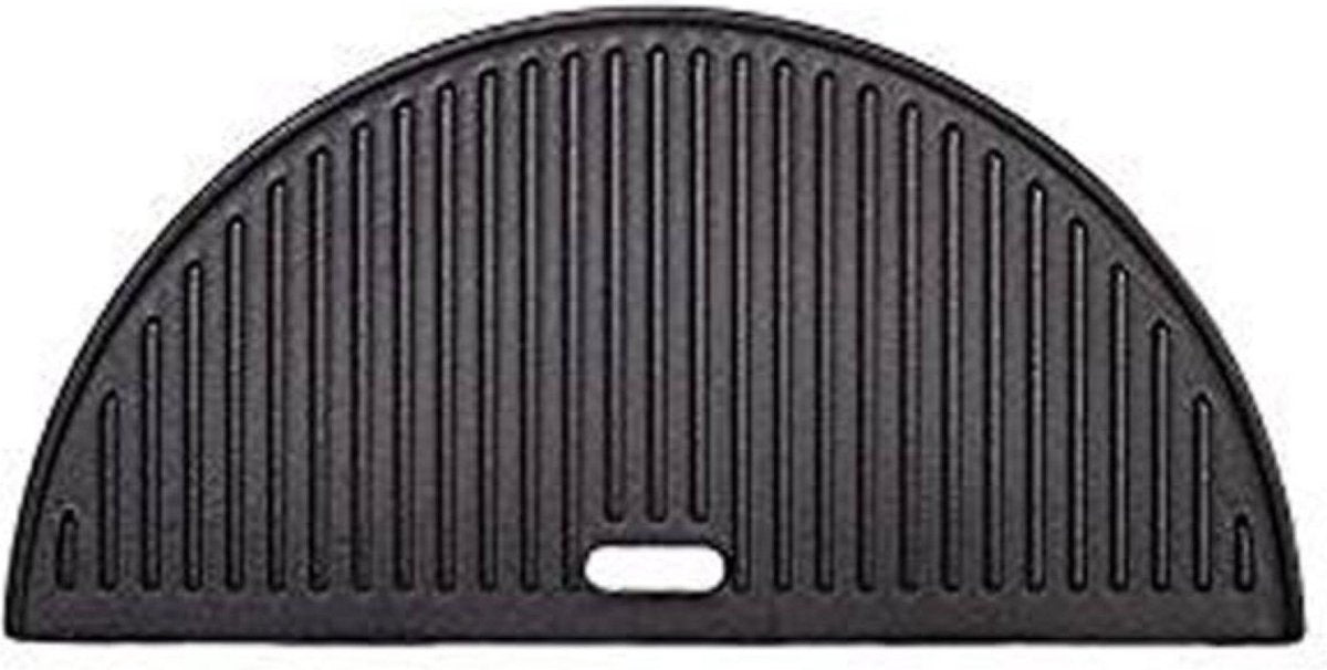 Kamadojoe kamado joe® plaque chauffante réversible en fonte demi-lune big joe® - pour griller et cuire à un niveau élevé