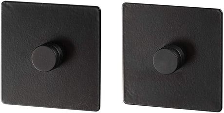 Wenko adaptateur turbo-loc 6,3 x 1,4 cm acier noir mat 2 pièces - pour le montage d'accessoires de cuisine de gala sans perçage