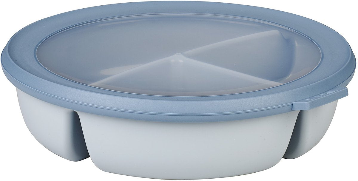 Mepal - boîte de conservation alimentaire multi bols cirqula - bol bento 3 compartiments - 250 ml. 250 ml 500 ml - rond - bleu nordique