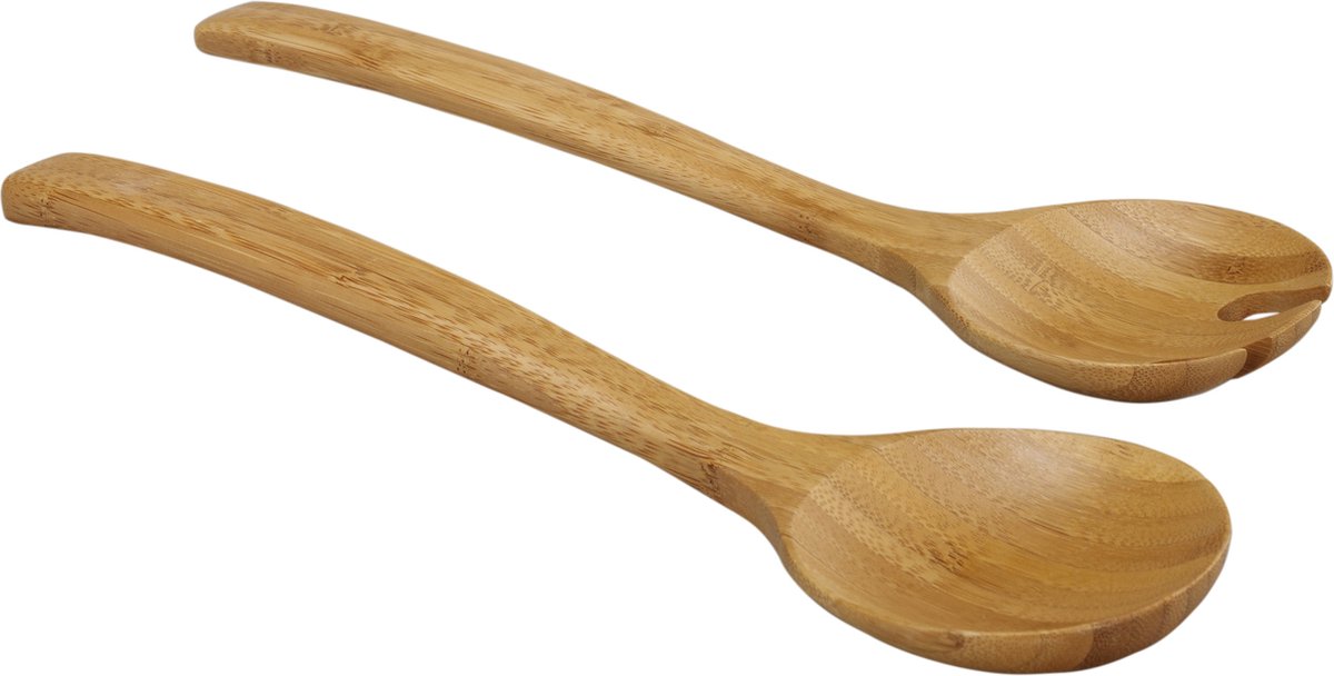 Couverts à salade Point virgule - 2 pièces - 100% bambou FSC