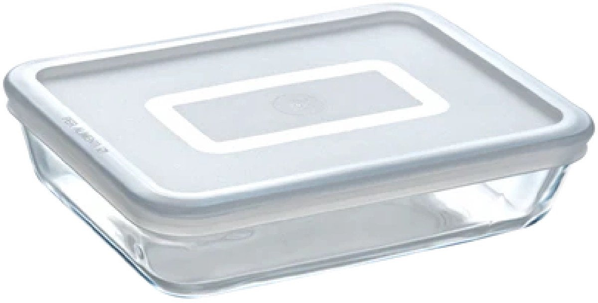 Récipient alimentaire en verre pour cuire et congeler Pyrex avec couvercle 1,5 l