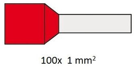 Virole Cimco isolée 1,0 mm2 par 100