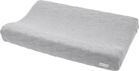 Housse de matelas à langer Meyco baby diamant - bio - gris mélangé - 50x70cm