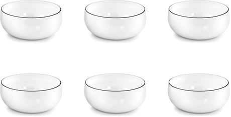 Médard de noblat - yaka noir - bol 13 cm - 6 pièces - porcelaine