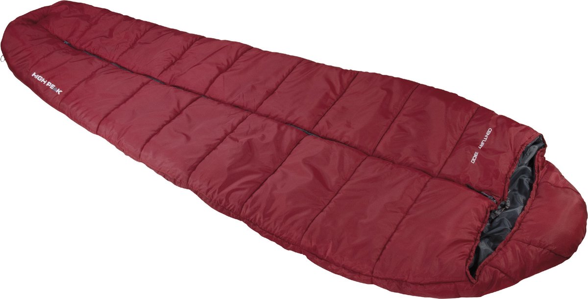 High Peak Century 300 - sac de couchage momie - gris rouge foncé