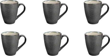 Médard de noblat - shadow nacre - tasse 30 cl - 6 pièces - grès