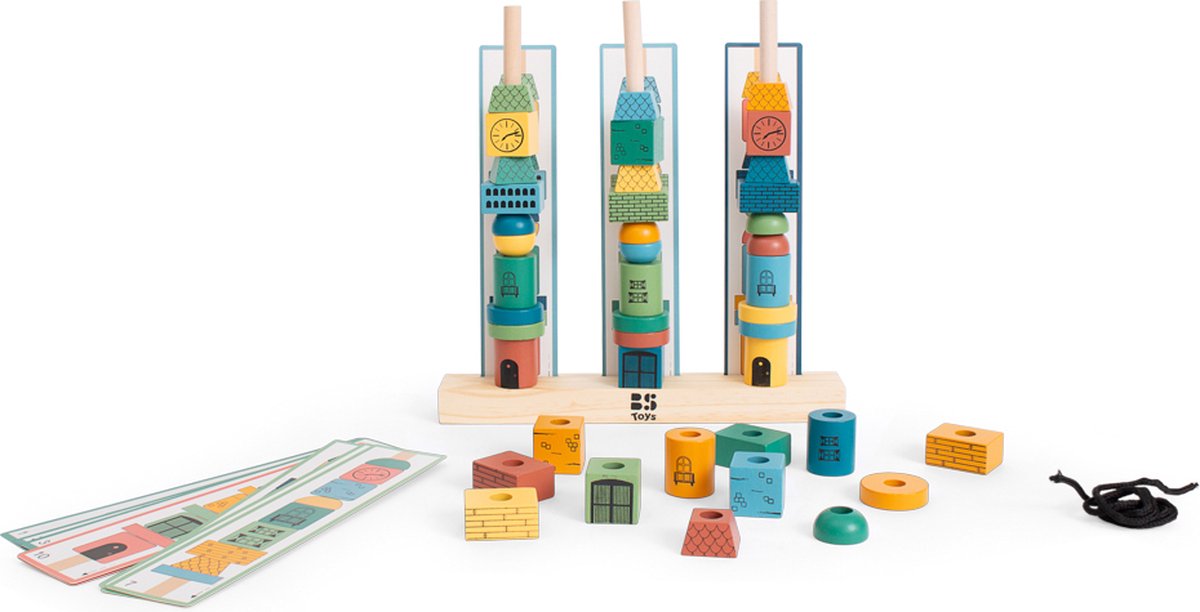 Tours à empiler Bs Toys - bois