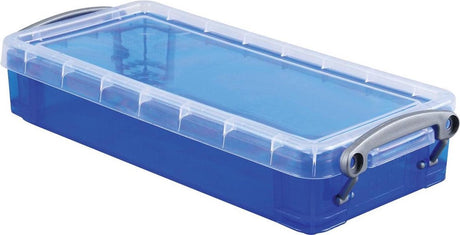 Boîte à crayons vraiment utile, 055 litres, bleu transparent