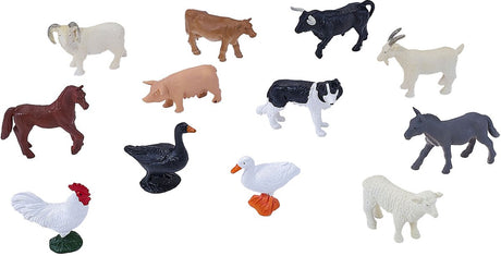 Ensemble de jeu avec mini animaux de la ferme Mojo Farmland, 12 pièces. - 380053