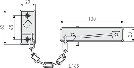 Abus - chaîne de porte sk69 n c - 32251-5