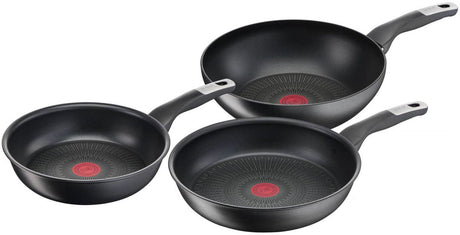 Tefal unlimited - set de casseroles - 3 pièces - induction - revêtement antiadhésif - convient à toutes les sources de chaleur