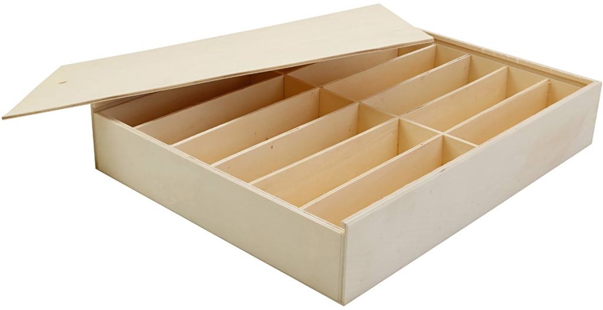 Entreprise créative https: www.ccobby.nl boîte-en-bois-avec-couvercle-dimensions-29x37x6-5-cm-1-pièce