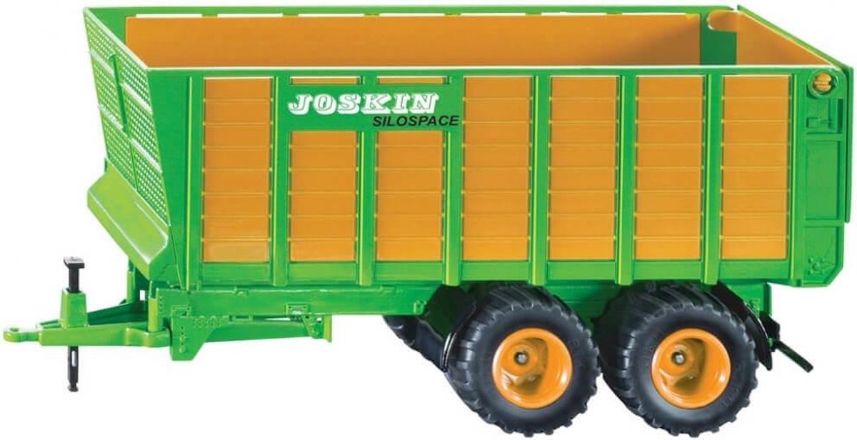 Siku 2873, wagon d'ensilage, 1:32, métal plastique, orange vert, pièces mobiles