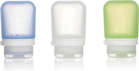 Human Gear - gotoob+ 3-pack small - - réutilisable - bouteille de voyage - étanche - léger - 53 ml - bleu vert clair