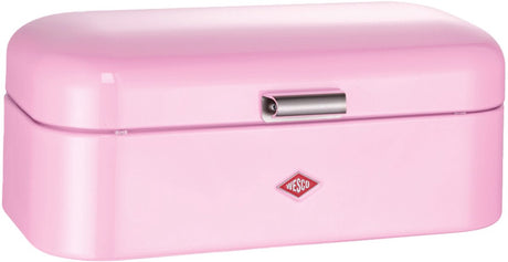 Boîte à pain Wesco Grandy | 10 litres - taille l | métal - rose | rangement cuisine