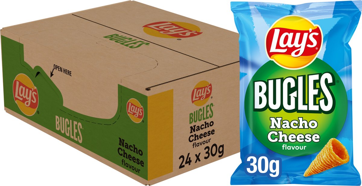 Fromage nacho Lay's Bugles - chips - 24 x 30 grammes
