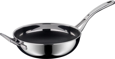 WMF profi resist - poêle wok - ø 28 cm - acier inoxydable - convient pour induction - revêtement antiadhésif