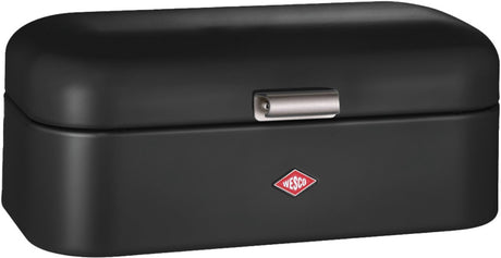 Boîte à pain Wesco Grandy | 10 litres - taille l | métal - noir mat | rangement cuisine