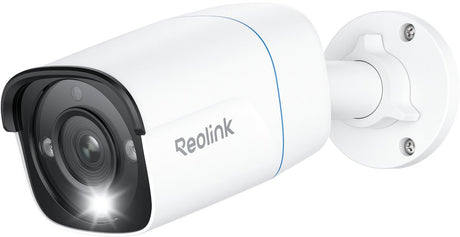 Caméra de sécurité Reolink POE P330 - 8MP UHD - alertes bidirectionnelles intelligentes - vision nocturne couleur 4K - carte microSD jusqu'à 512 Go - 1 paquet