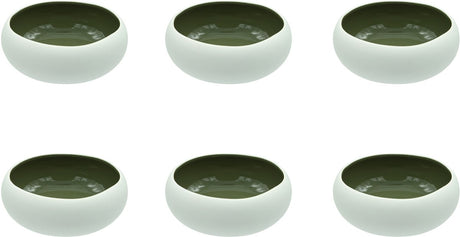 Médard de noblat - olive d'oslo - petit bol 12 cm - 6 pièces - grès