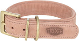 Trixie collier pour chien pur cuir rose
