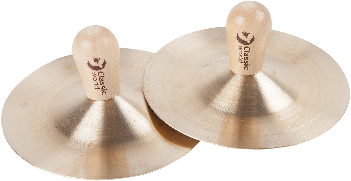 Cymbales pour instruments de musique Classic World Edu (9 cm) pour enfants, 2 pièces. - université