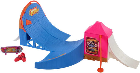 Hot Wheels Skate Parc d'attractions Skate Set - Jeu de touche - Finger Skateboard Tony Hawk