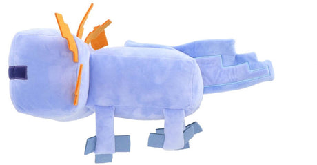 Peluche Ottosimon minecraft axolotl bleu 44 cm.
