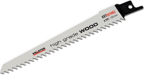 Lame de scie Kreator krt031002 - scie alternative - bois dur - 150 mm - 6 tpi - 2 pièces