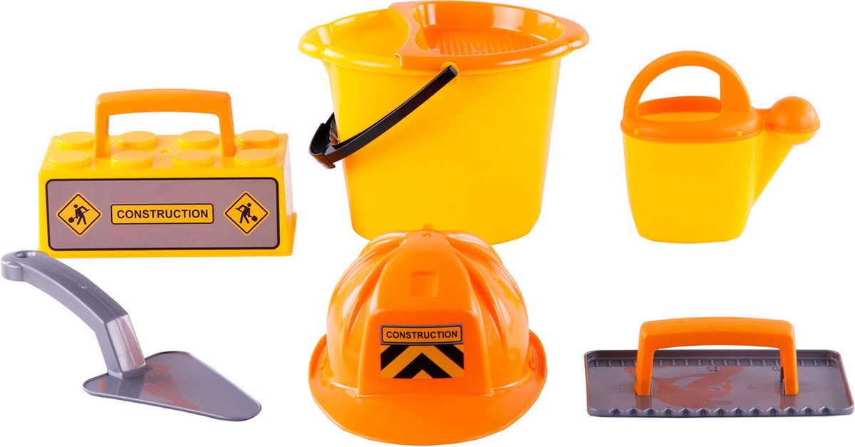 Cavallino Brick Bucket Ensemble avec outils et casque, 6DLG.