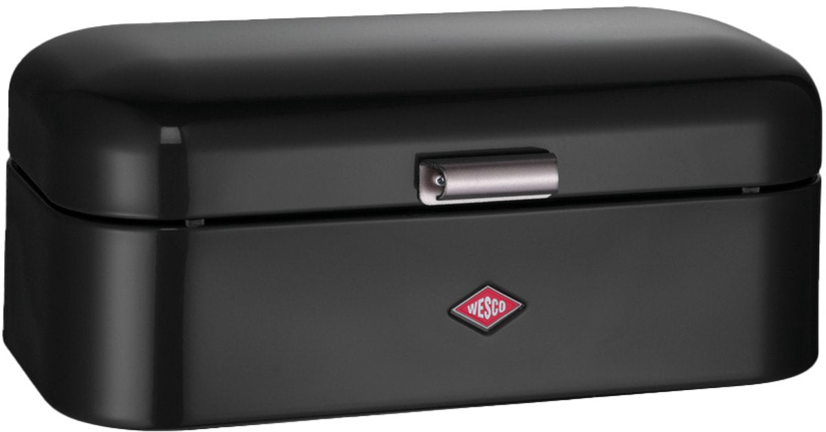 Boîte à pain Wesco Grandy | 10 litres - taille l | métal - noir | rangement cuisine