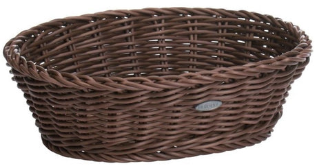Panier saleen Westmark ovale 26x19x8cm - panier de rangement en plastique marron.