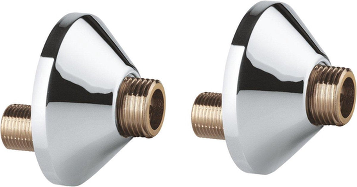 Grohe raccord en S 3 8 x 1 2 - rosaces à vis - pièces de robinetterie - 2 pièces