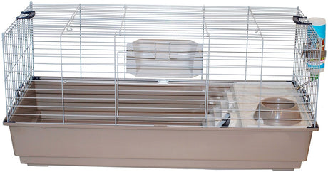 Savic nero 2 deluxe - cage à lapin - gris argenté - 80x50x44 cm