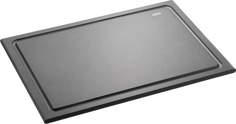 Planche à découper Gefu slize moyenne – 37 x 25 cm – avec canal à jus – bois composite durable