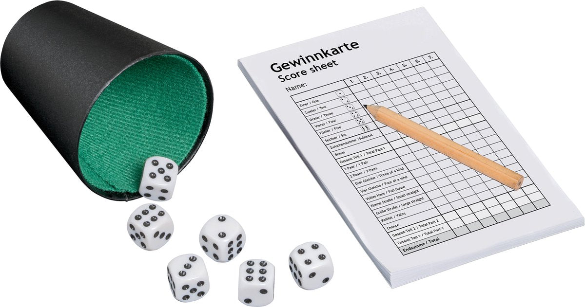 Philos yahtzee - jeu de société en bois - 2 à 5 joueurs - 6+ ans