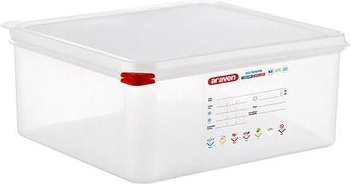 Boîte de conservation des aliments Araven. gn2-3 13,5l h15cm polypropylène