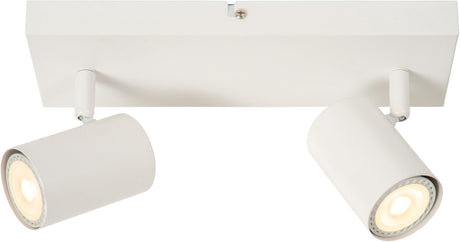 Lucide amigo - spot de plafond (plafonnier) - 2xgu10 - blanc
