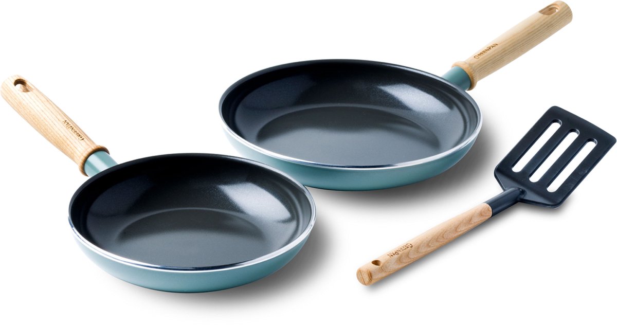 Ensemble de poêles antiadhésives en céramique Greenpan 3 pièces - mayflower