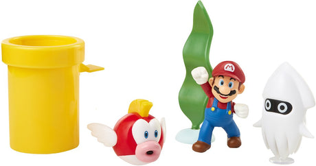 Diorama sous-marin Jakks Nintendo 6 cm
