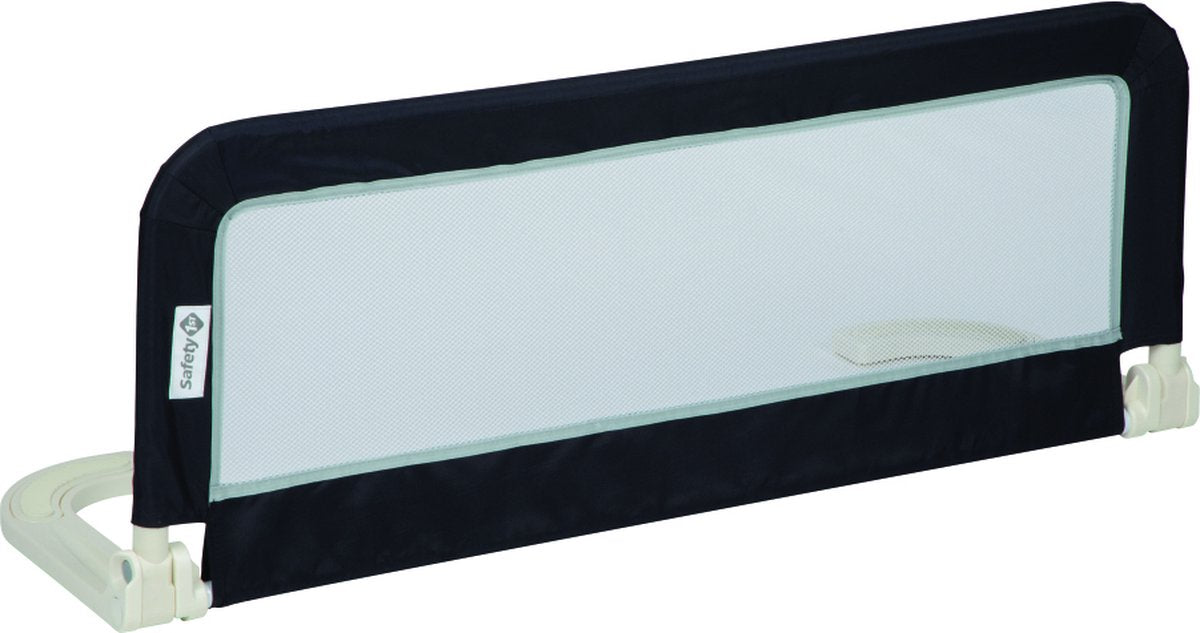 Barrière de lit portable et pliable Safety 1st - gris foncé avec structure en maille